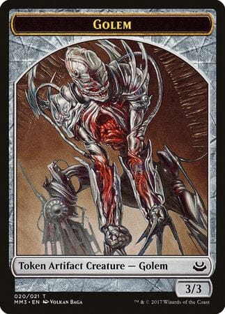Golem Token [Modern Masters 2017 Tokens] MTG Single Magic: The Gathering  | Multizone: Comics And Games