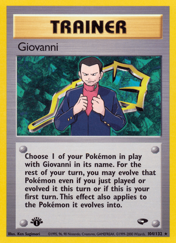 Giovanni (104/132) [Gym Challenge 1st Edition] Pokemon Single Pokémon  | Multizone: Comics And Games