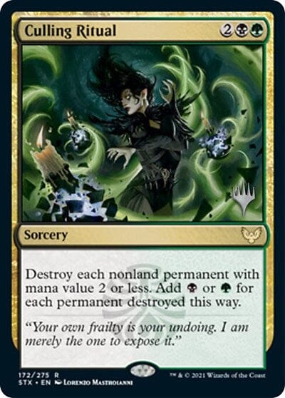 Culling Ritual (Promo Pack) [Strixhaven: School of Mages Promos] MTG Single Magic: The Gathering  | Multizone: Comics And Games