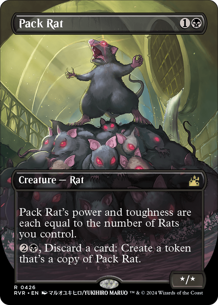 Pack Rat (Anime Borderless) [Ravnica Remastered] MTG Single Magic: The Gathering  | Multizone: Comics And Games