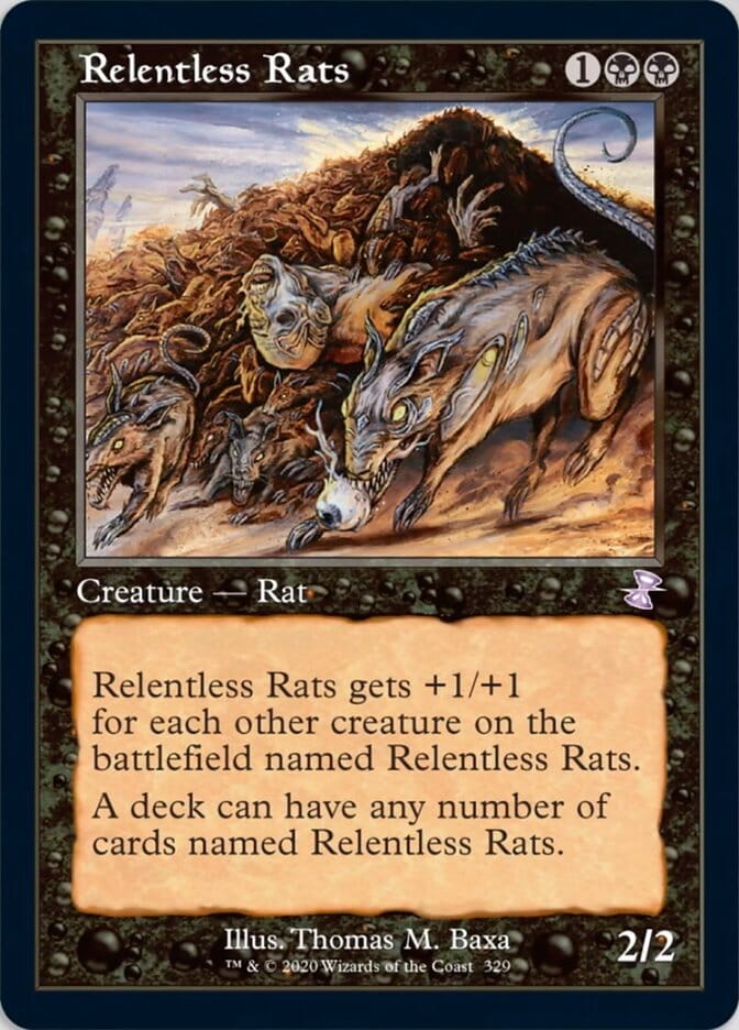 Relentless Rats (Timeshifted) [Time Spiral Remastered] MTG Single Magic: The Gathering  | Multizone: Comics And Games