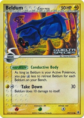 Beldum (59/113) (Delta Species) (Stamped) [EX: Delta Species] Pokemon Single Pokémon  | Multizone: Comics And Games