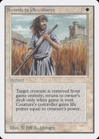 Swords to Plowshares [Unlimited Edition] MTG Single Magic: The Gathering  | Multizone: Comics And Games