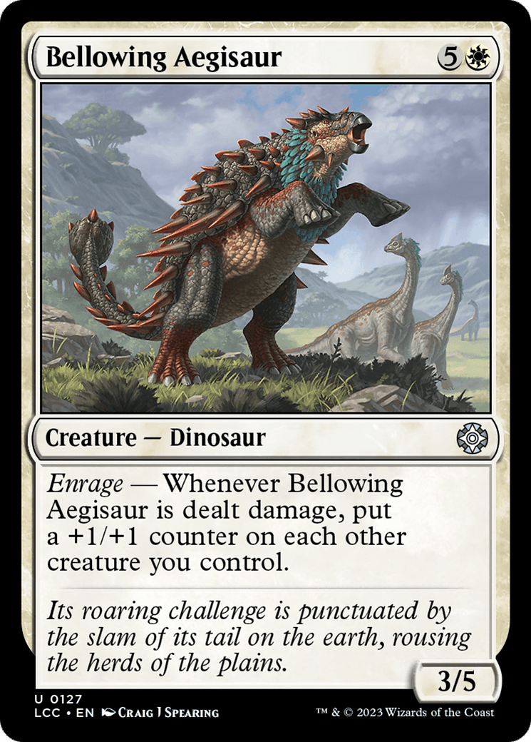 Bellowing Aegisaur [The Lost Caverns of Ixalan Commander] MTG Single Magic: The Gathering  | Multizone: Comics And Games