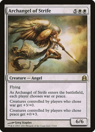 Archangel of Strife [Commander 2011] MTG Single Magic: The Gathering  | Multizone: Comics And Games