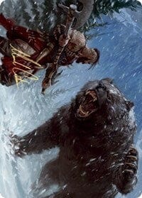 Blizzard Brawl Art Card (Gold-Stamped Signature) [Kaldheim: Art Series] MTG Single Magic: The Gathering  | Multizone: Comics And Games