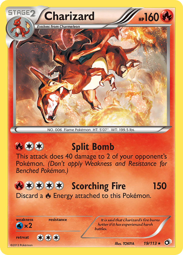 Charizard (19/113) [Black & White: Legendary Treasures] Pokemon Single Pokémon  | Multizone: Comics And Games