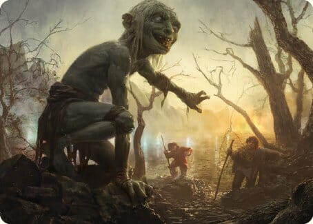 Smeagol, Helpful Guide Art Card [The Lord of the Rings: Tales of Middle-earth Art Series] MTG Single Magic: The Gathering  | Multizone: Comics And Games