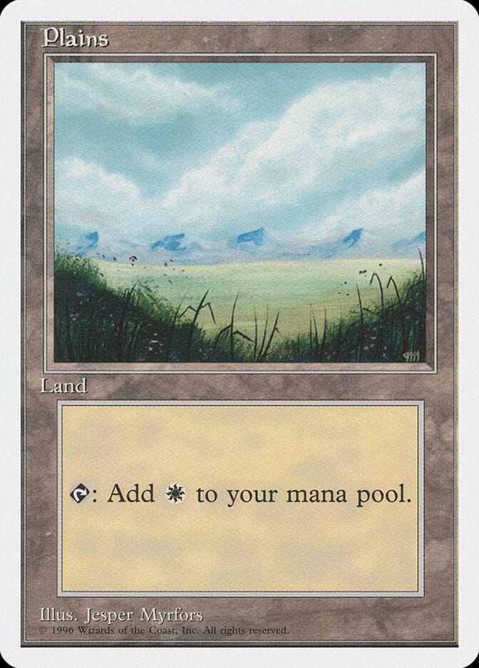 Plains (No Trees, Signature on Bottom Right) [Introductory Two-Player Set] MTG Single Magic: The Gathering  | Multizone: Comics And Games