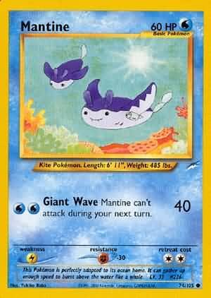 Mantine (74/105) [Neo Destiny Unlimited] Pokemon Single Pokémon  | Multizone: Comics And Games