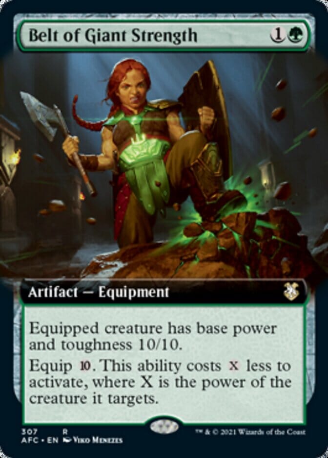 Belt of Giant Strength (Extended) [Dungeons & Dragons: Adventures in the Forgotten Realms Commander] MTG Single Magic: The Gathering  | Multizone: Comics And Games