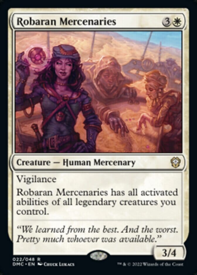 Robaran Mercenaries [Dominaria United Commander] MTG Single Magic: The Gathering  | Multizone: Comics And Games