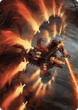 Heartflame Duelist Art Card [Wilds of Eldraine Art Series] MTG Single Magic: The Gathering  | Multizone: Comics And Games