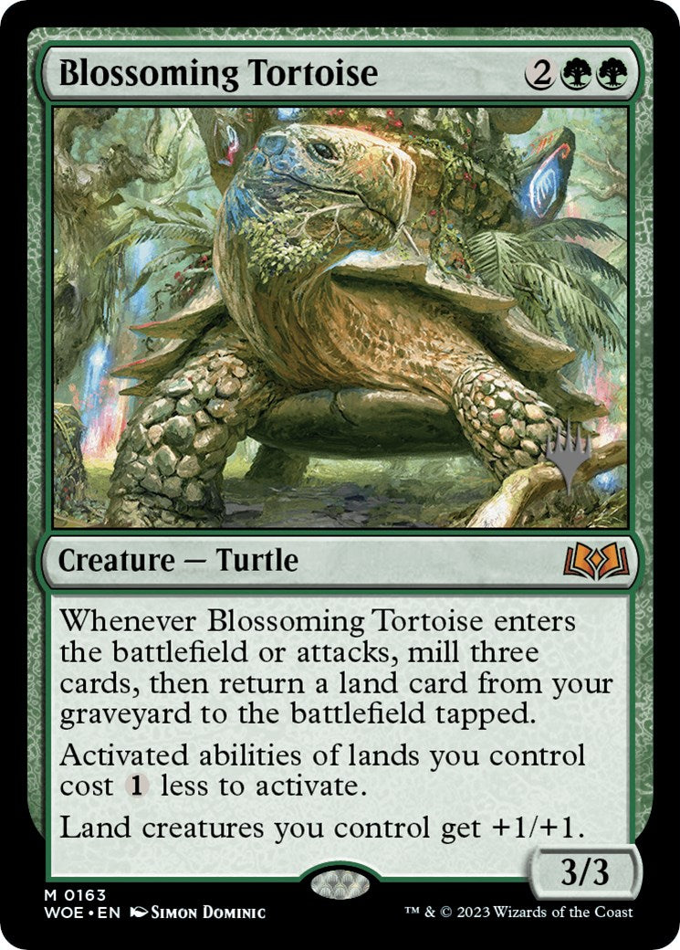 Blossoming Tortoise (Promo Pack) [Wilds of Eldraine Promos] | Multizone: Comics And Games
