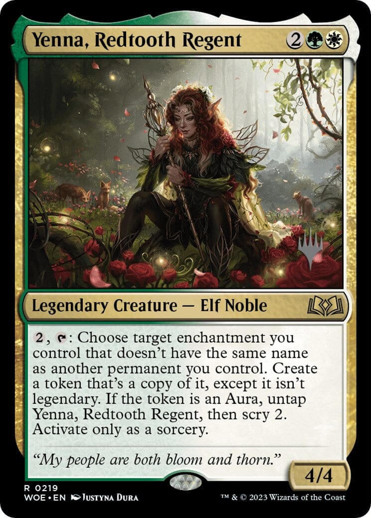 Yenna, Redtooth Regent (Promo Pack) [Wilds of Eldraine Promos] MTG Single Magic: The Gathering  | Multizone: Comics And Games