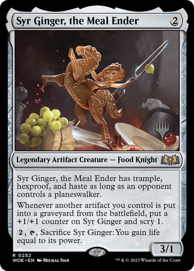 Syr Ginger, the Meal Ender (Promo Pack) [Wilds of Eldraine Promos] MTG Single Magic: The Gathering  | Multizone: Comics And Games