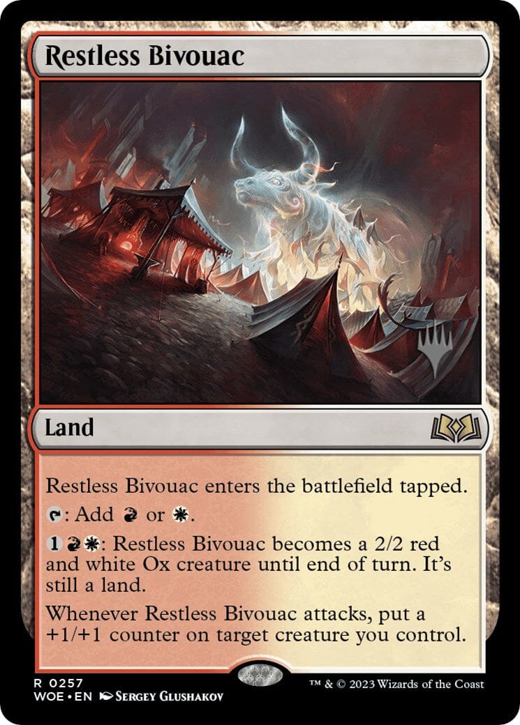 Restless Bivouac (Promo Pack) [Wilds of Eldraine Promos] MTG Single Magic: The Gathering  | Multizone: Comics And Games