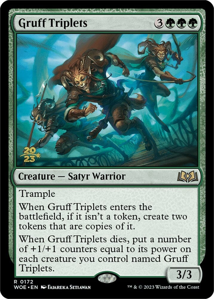 Gruff Triplets [Wilds of Eldraine Prerelease Promos] MTG Single Magic: The Gathering  | Multizone: Comics And Games