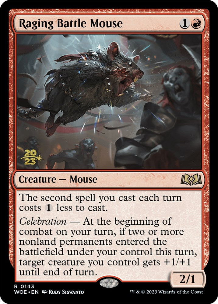 Raging Battle Mouse [Wilds of Eldraine Prerelease Promos] | Multizone: Comics And Games