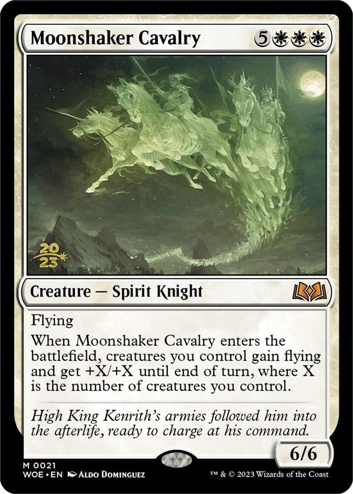 Moonshaker Cavalry [Wilds of Eldraine Prerelease Promos] MTG Single Magic: The Gathering  | Multizone: Comics And Games
