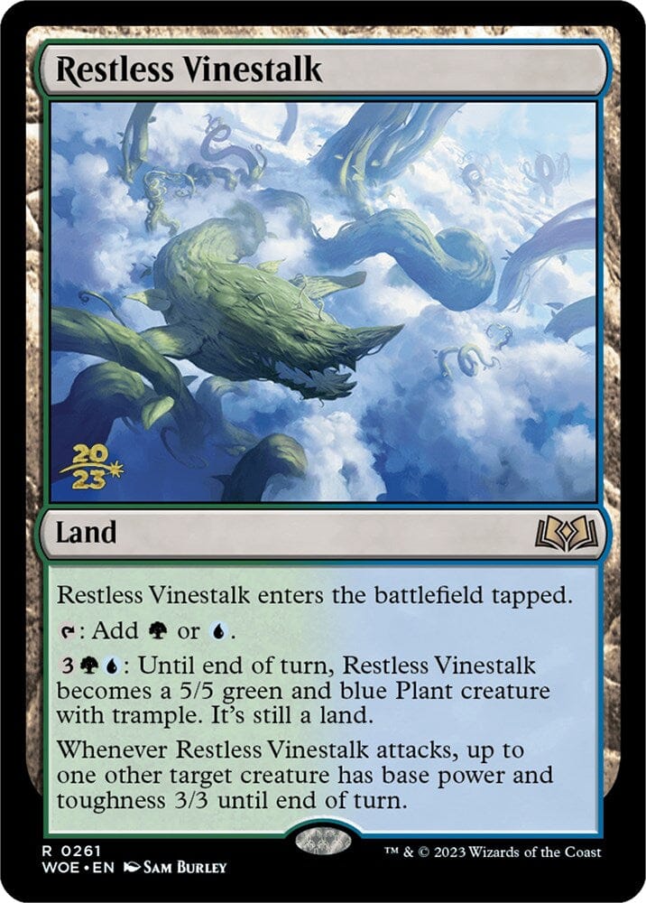 Restless Vinestalk [Wilds of Eldraine Prerelease Promos] MTG Single Magic: The Gathering  | Multizone: Comics And Games