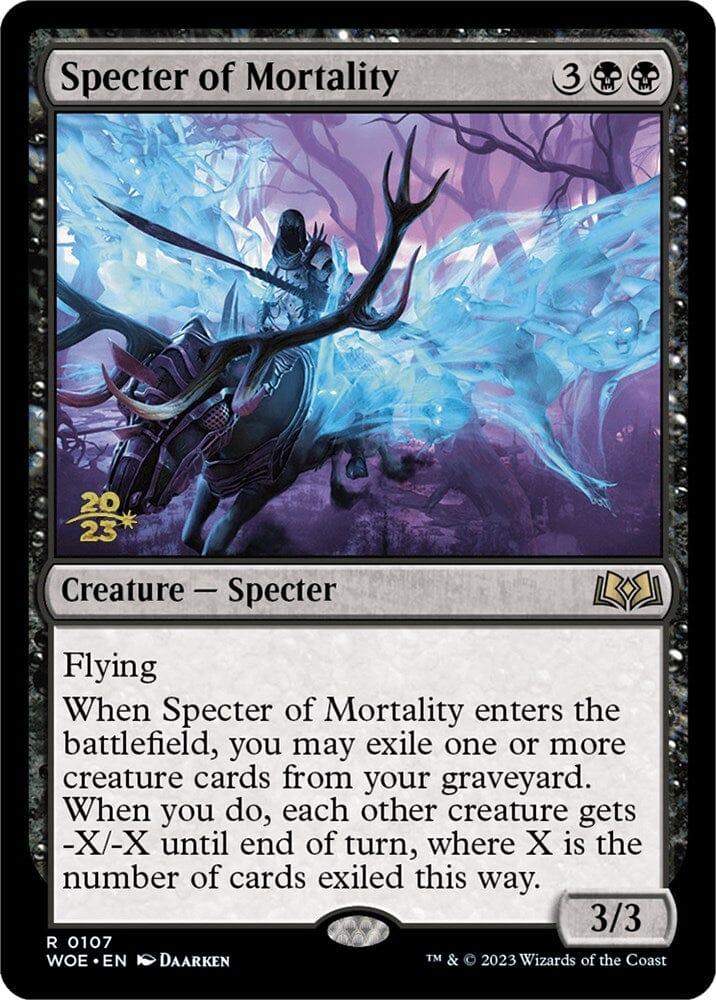 Specter of Mortality [Wilds of Eldraine Prerelease Promos] MTG Single Magic: The Gathering  | Multizone: Comics And Games