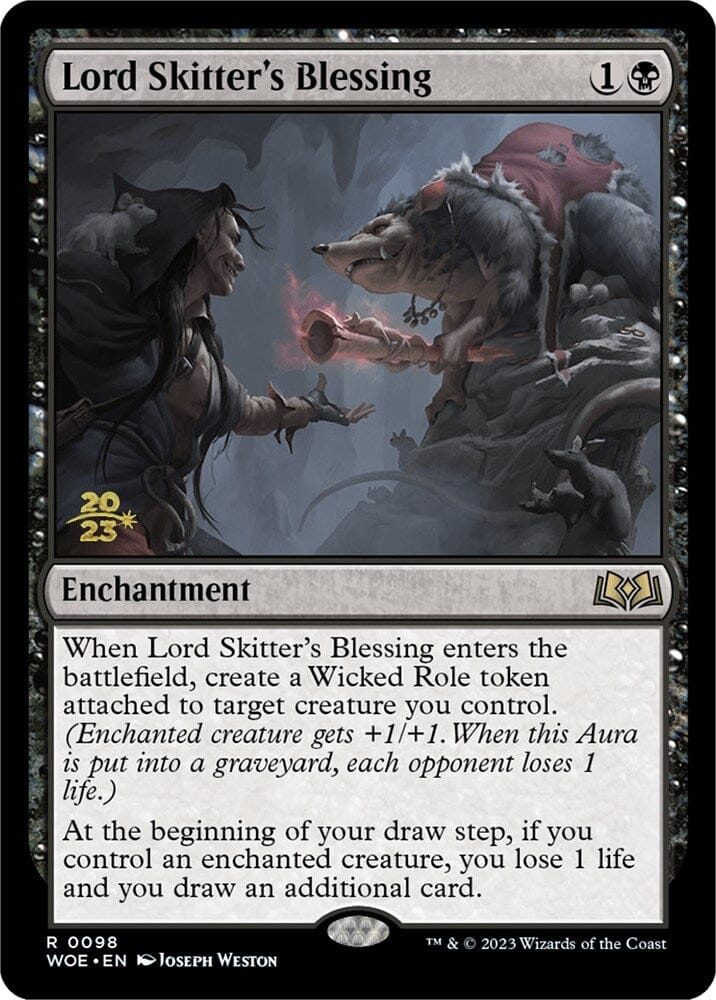 Lord Skitter's Blessing [Wilds of Eldraine Prerelease Promos] MTG Single Magic: The Gathering  | Multizone: Comics And Games