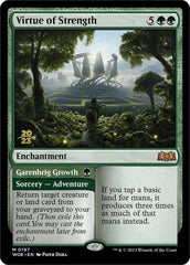 Virtue of Strength // Garenbrig Growth [Wilds of Eldraine Prerelease Promos] MTG Single Magic: The Gathering  | Multizone: Comics And Games