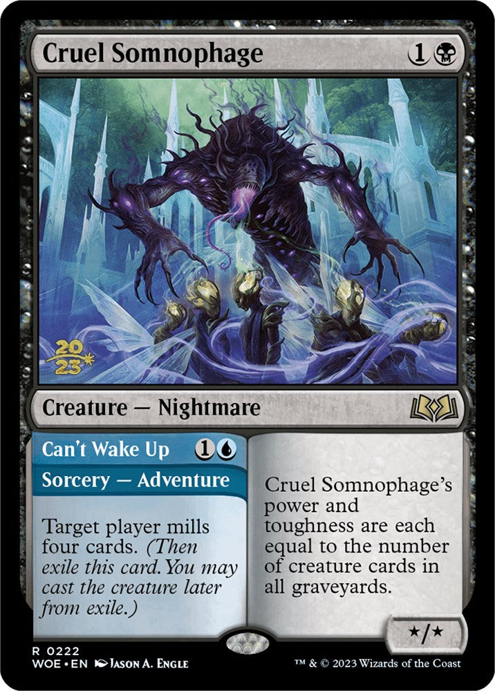 Cruel Somnophage // Can't Wake Up (Promo Pack) [Wilds of Eldraine Promos] | Multizone: Comics And Games