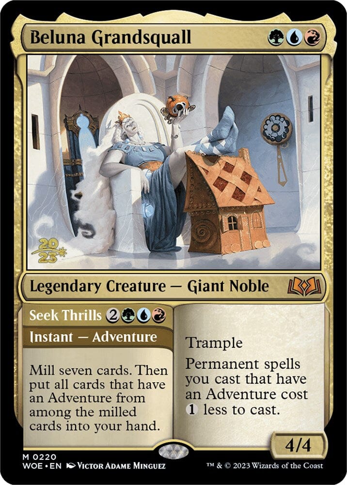 Beluna Grandsquall // Seek Thrills [Wilds of Eldraine Prerelease Promos] MTG Single Magic: The Gathering  | Multizone: Comics And Games