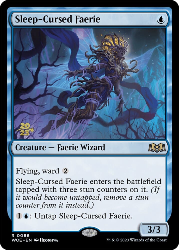 Sleep-Cursed Faerie [Wilds of Eldraine Prerelease Promos] MTG Single Magic: The Gathering  | Multizone: Comics And Games