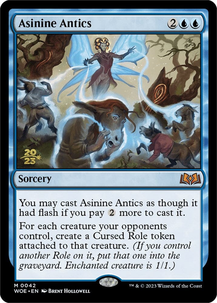 Asinine Antics [Wilds of Eldraine Prerelease Promos] MTG Single Magic: The Gathering  | Multizone: Comics And Games