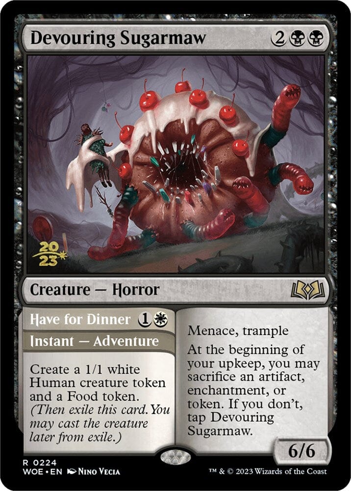 Devouring Sugarmaw // Have for Dinner [Wilds of Eldraine Prerelease Promos] MTG Single Magic: The Gathering  | Multizone: Comics And Games