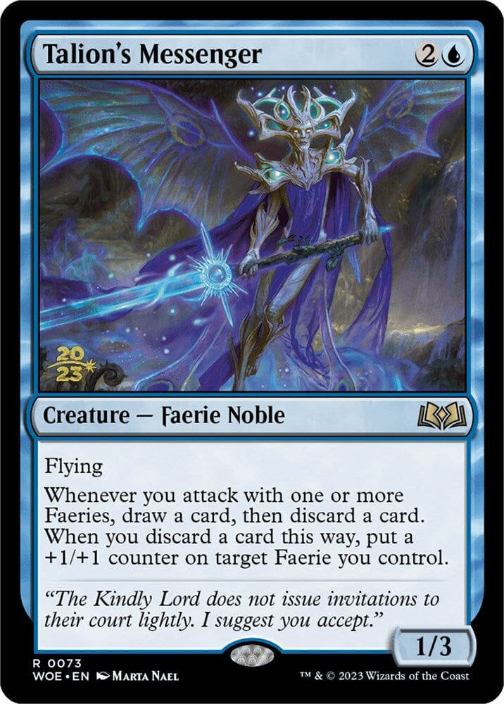 Talion's Messenger [Wilds of Eldraine Prerelease Promos] MTG Single Magic: The Gathering  | Multizone: Comics And Games