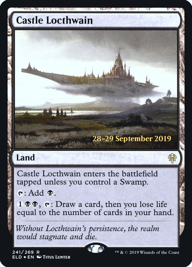 Castle Locthwain [Throne of Eldraine Prerelease Promos] MTG Single Magic: The Gathering  | Multizone: Comics And Games