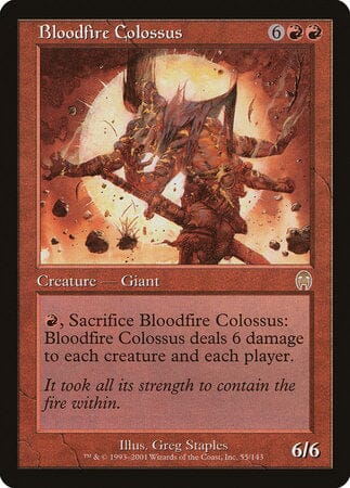 Bloodfire Colossus [Apocalypse] MTG Single Magic: The Gathering  | Multizone: Comics And Games