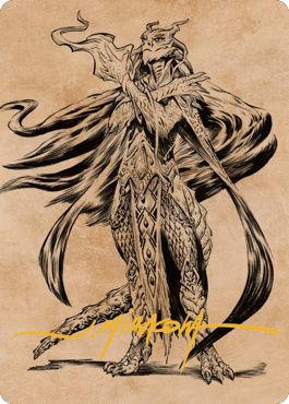 Lozhan, Dragons' Legacy Art Card (Gold-Stamped Signature) [Commander Legends: Battle for Baldur's Gate Art Series] MTG Single Magic: The Gathering  | Multizone: Comics And Games