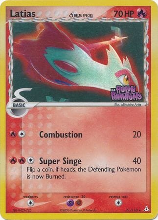 Latias (21/110) (Delta Species) (Stamped) [EX: Holon Phantoms] Pokemon Single Pokémon  | Multizone: Comics And Games