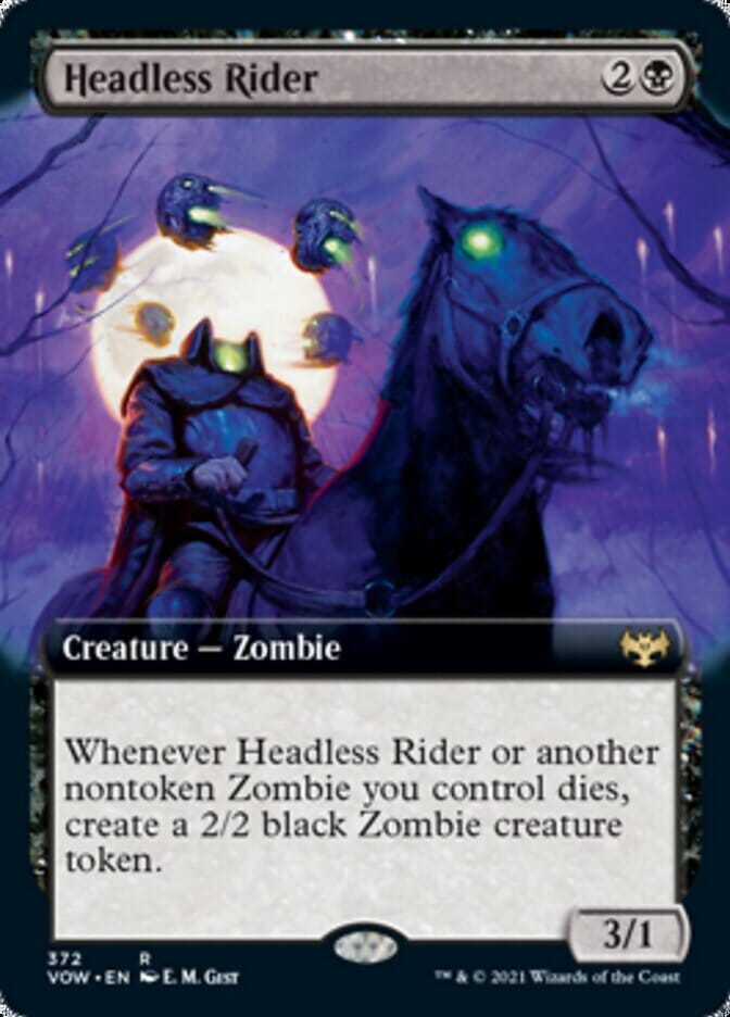 Headless Rider (Extended) [Innistrad: Crimson Vow] MTG Single Magic: The Gathering  | Multizone: Comics And Games