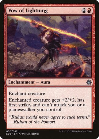 Vow of Lightning [Explorers of Ixalan] MTG Single Magic: The Gathering  | Multizone: Comics And Games