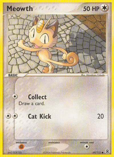Meowth (69/112) [EX: FireRed & LeafGreen] Pokemon Single Pokémon  | Multizone: Comics And Games