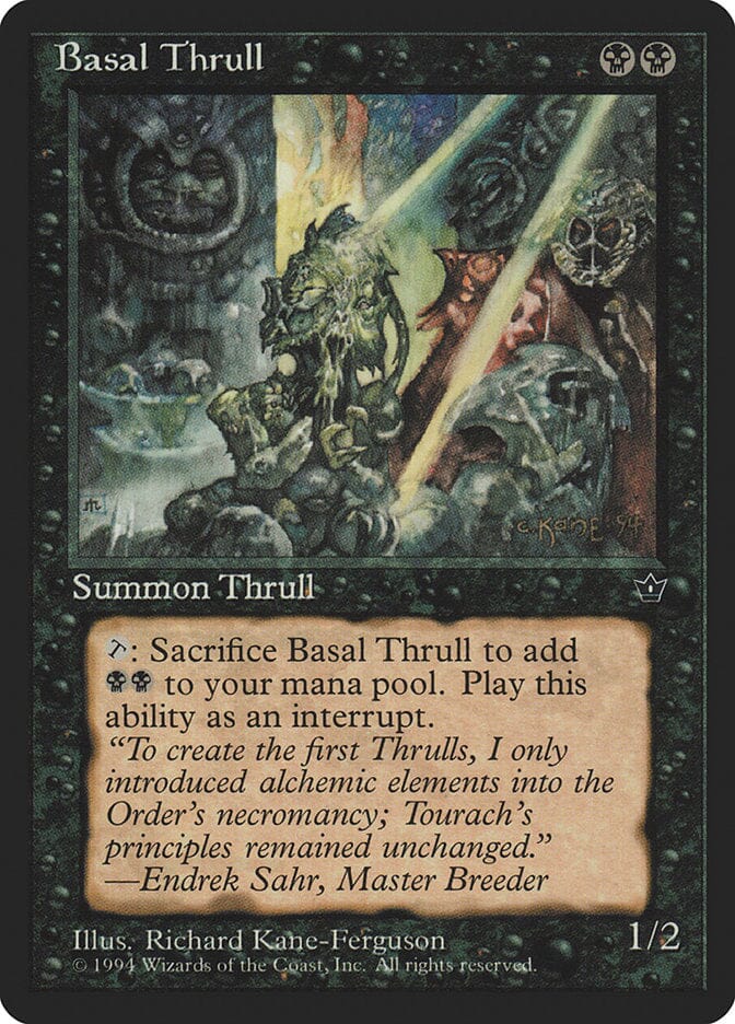 Basal Thrull (Richard Kane Ferguson) [Fallen Empires] MTG Single Magic: The Gathering  | Multizone: Comics And Games