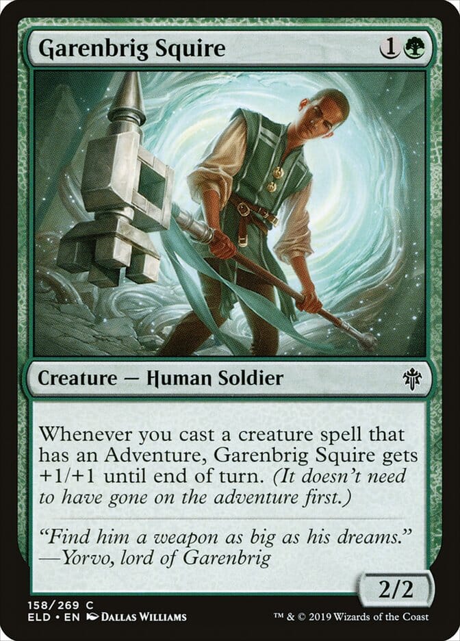 Garenbrig Squire [Throne of Eldraine] MTG Single Magic: The Gathering  | Multizone: Comics And Games