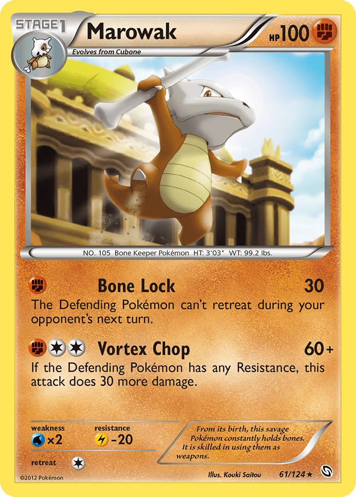 Marowak (61/124) [Black & White: Dragons Exalted] Pokemon Single Pokémon  | Multizone: Comics And Games