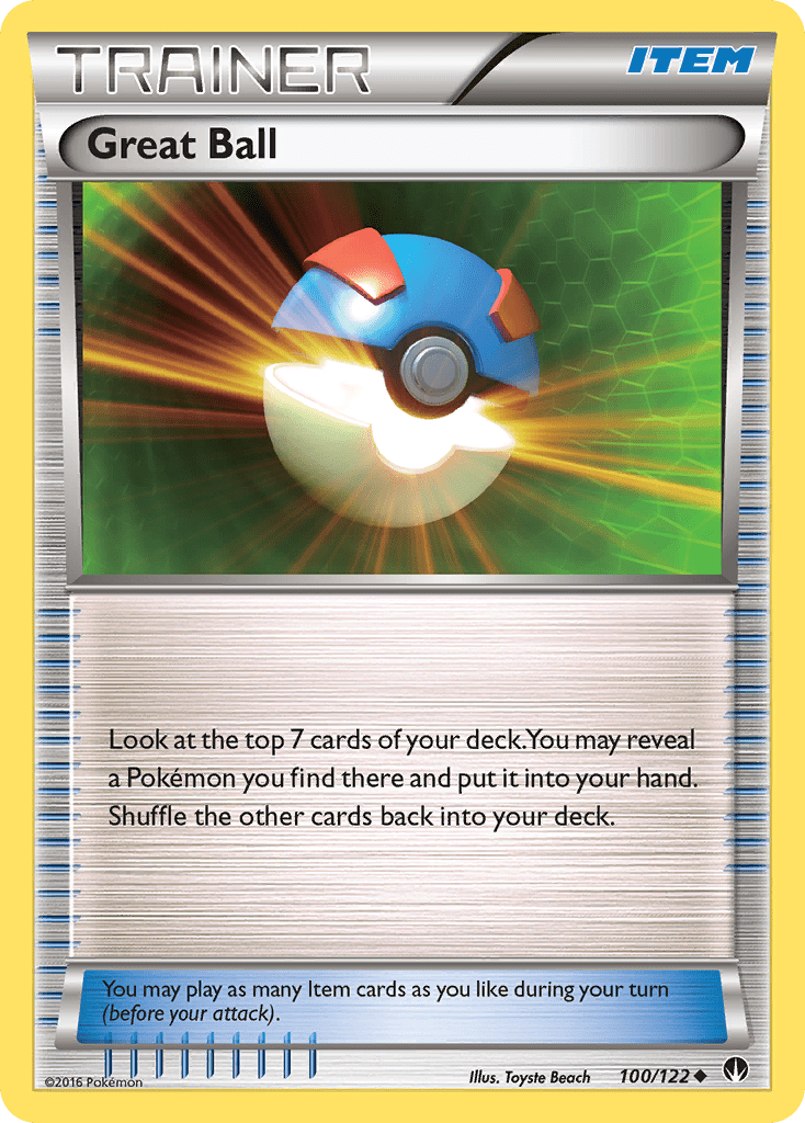 Great Ball (100/122) [XY: BREAKpoint] Pokemon Single Pokémon  | Multizone: Comics And Games