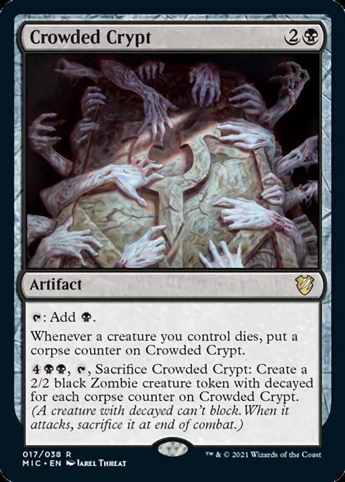 Crowded Crypt [Innistrad: Midnight Hunt Commander] MTG Single Magic: The Gathering  | Multizone: Comics And Games