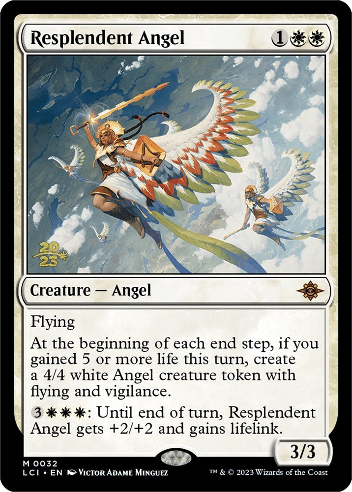Resplendent Angel (LCI) [The Lost Caverns of Ixalan Prerelease Cards] | Multizone: Comics And Games