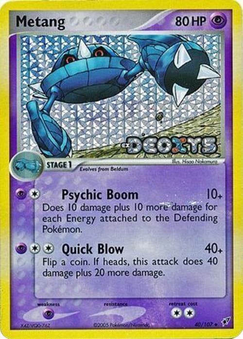 Metang (40/107) (Stamped) [EX: Deoxys] Pokemon Single Pokémon  | Multizone: Comics And Games