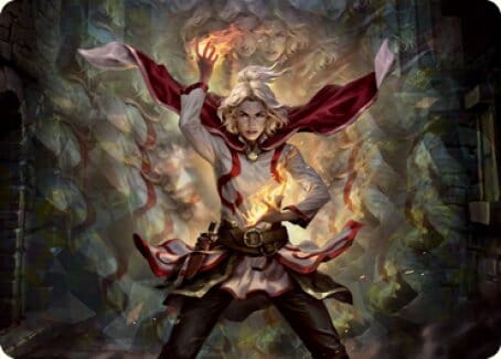 Delina, Wild Mage Art Card [Dungeons & Dragons: Adventures in the Forgotten Realms Art Series] MTG Single Magic: The Gathering  | Multizone: Comics And Games