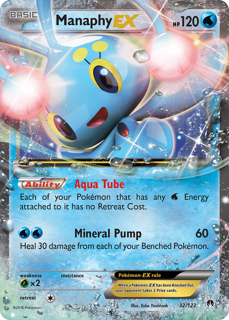 Manaphy EX (32/122) [XY: BREAKpoint] Pokemon Single Pokémon  | Multizone: Comics And Games